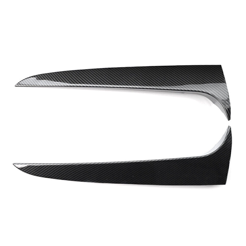 2x Rear Window Side Spoiler Canard Splitter Trim Carbon for BMW X3 F25 2011-2017