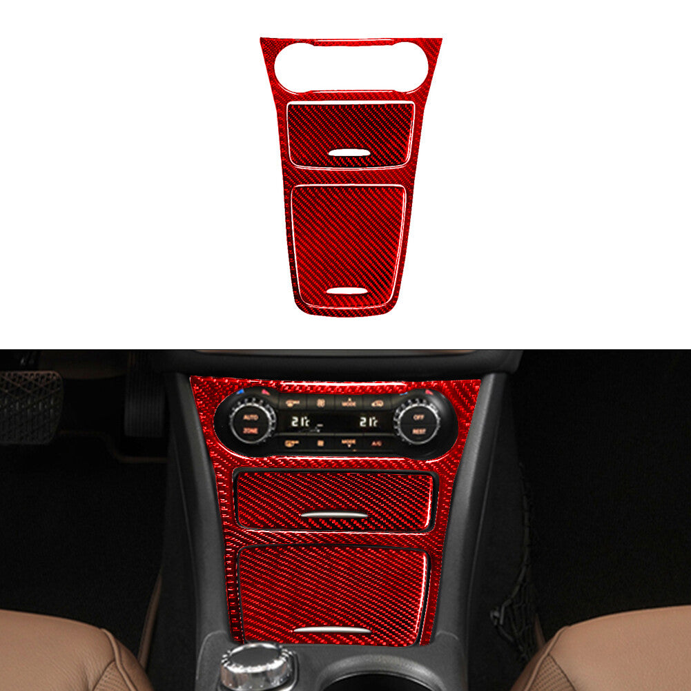 3X Red Central Control Trim Cover for Mercedes Benz CLA 2014-2018/GLA 2015-2018