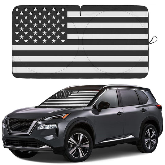 For 2008-2023 for Nissan Rouge US Flag Windshield Sun Shade Front UV Ray Block Cover