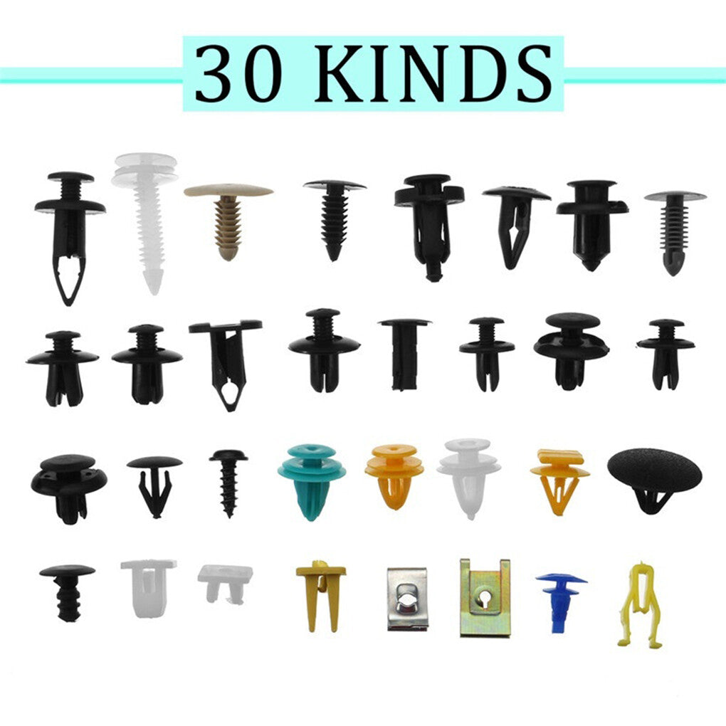 500-piece pack of mixed car fastener clips, car clips, plastic rivets, door panels