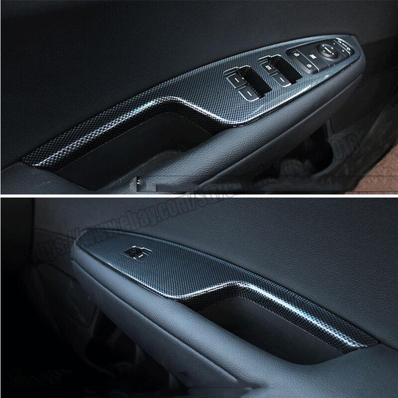 for Kia K5 Optima 2016-20 Glass Window Lifting Panel Decoration Carbon Fiber 4pc