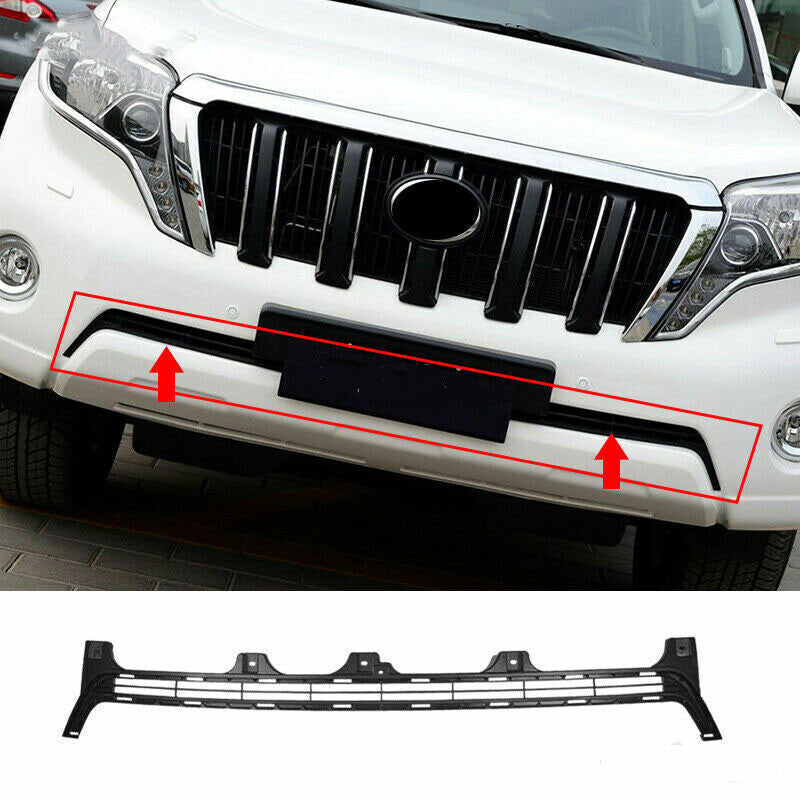 Black Front Bumper-Lower Bottom Grille Grill Replace for Toyota Prado 2014-2017