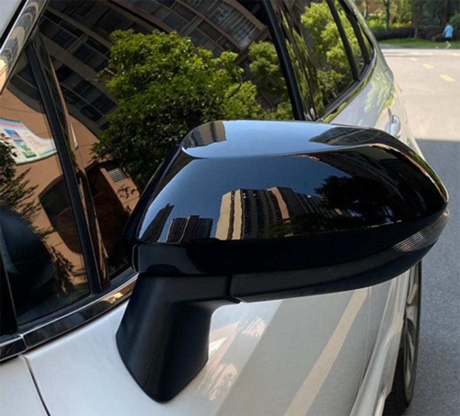 for Toyota for Corolla 2019-23 Glossy Black Side Door Rearview Mirror Cover Trim Cap