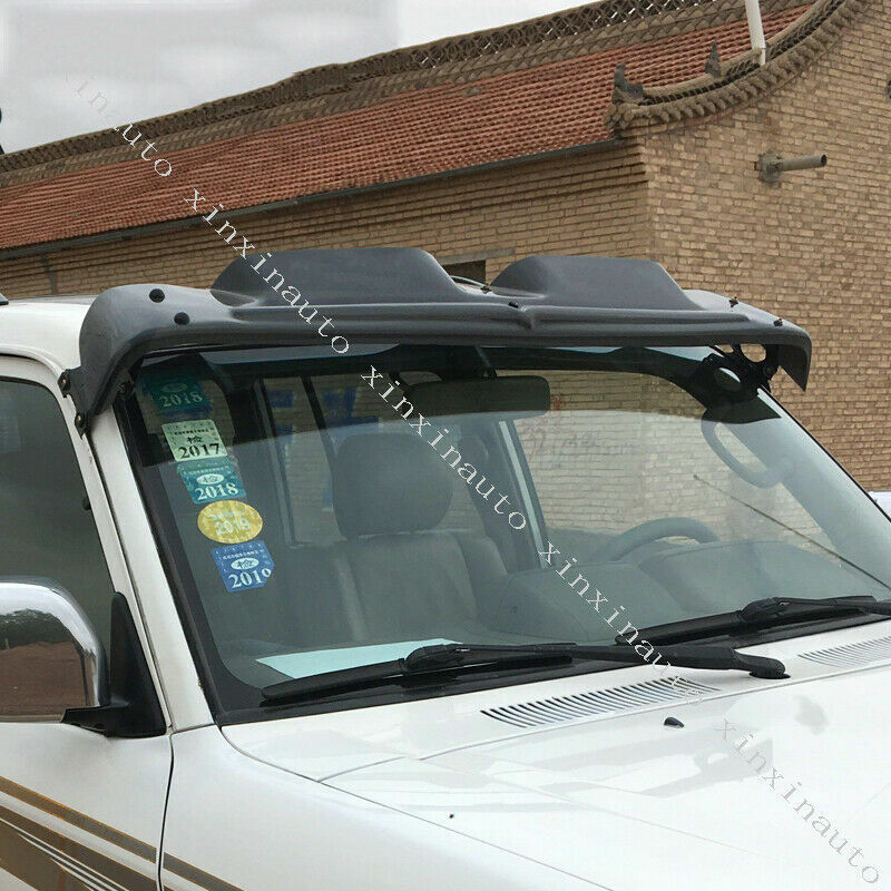 for Toyota Prado LC90 FJ95 1998-02 Front Spoiler Visor Splitter Rain Cover Trim