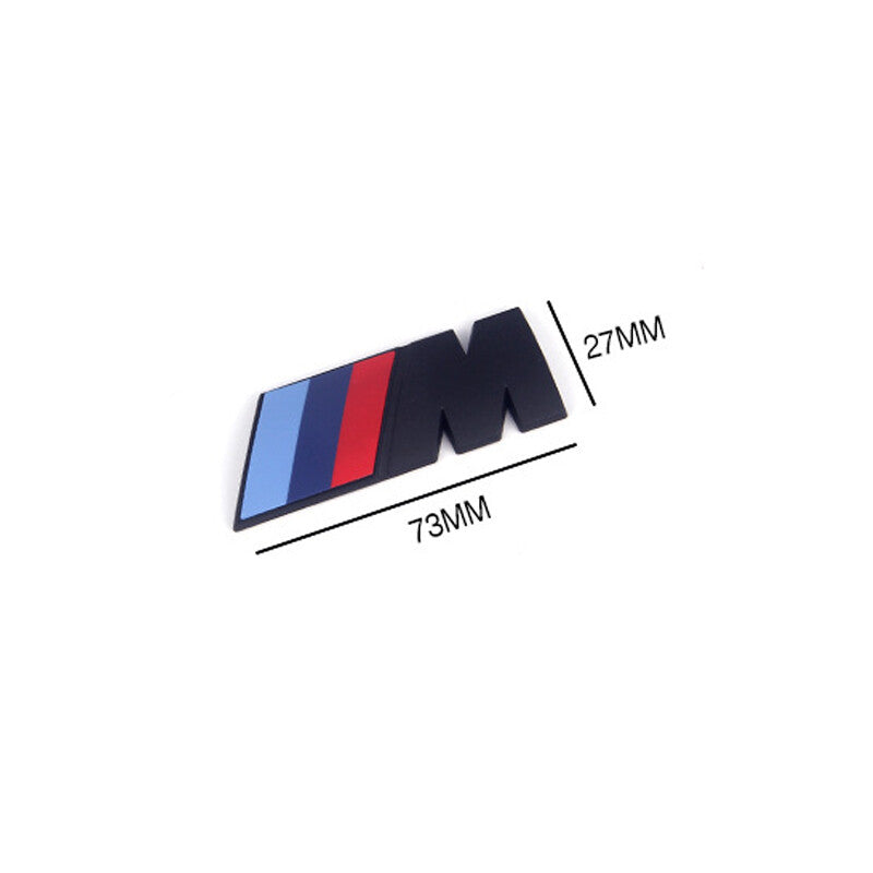 for BMW Bright Black M Serie X2M Trunk Emblem Size Middle Lettering Decal Badge
