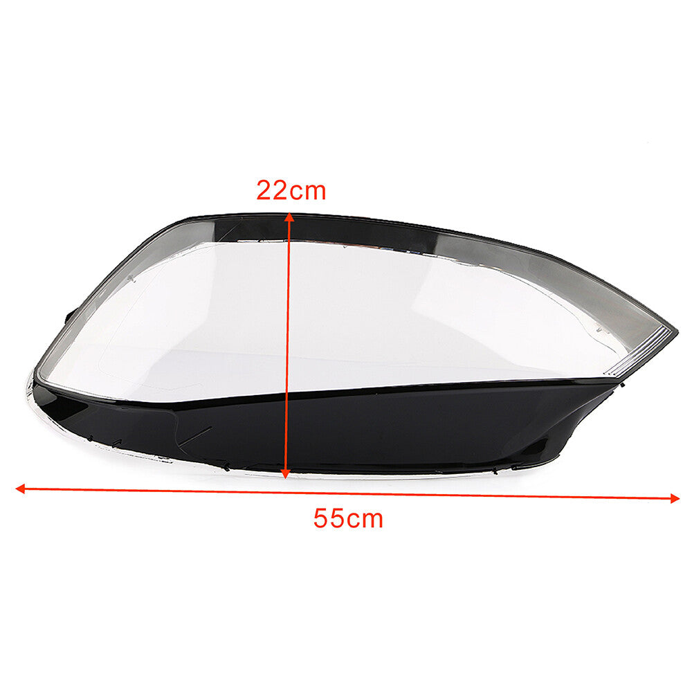 Two-piece headlight lens cover with transparent lens housing suitable for 2014-2017 for Volkswagen for Golf 7 models.