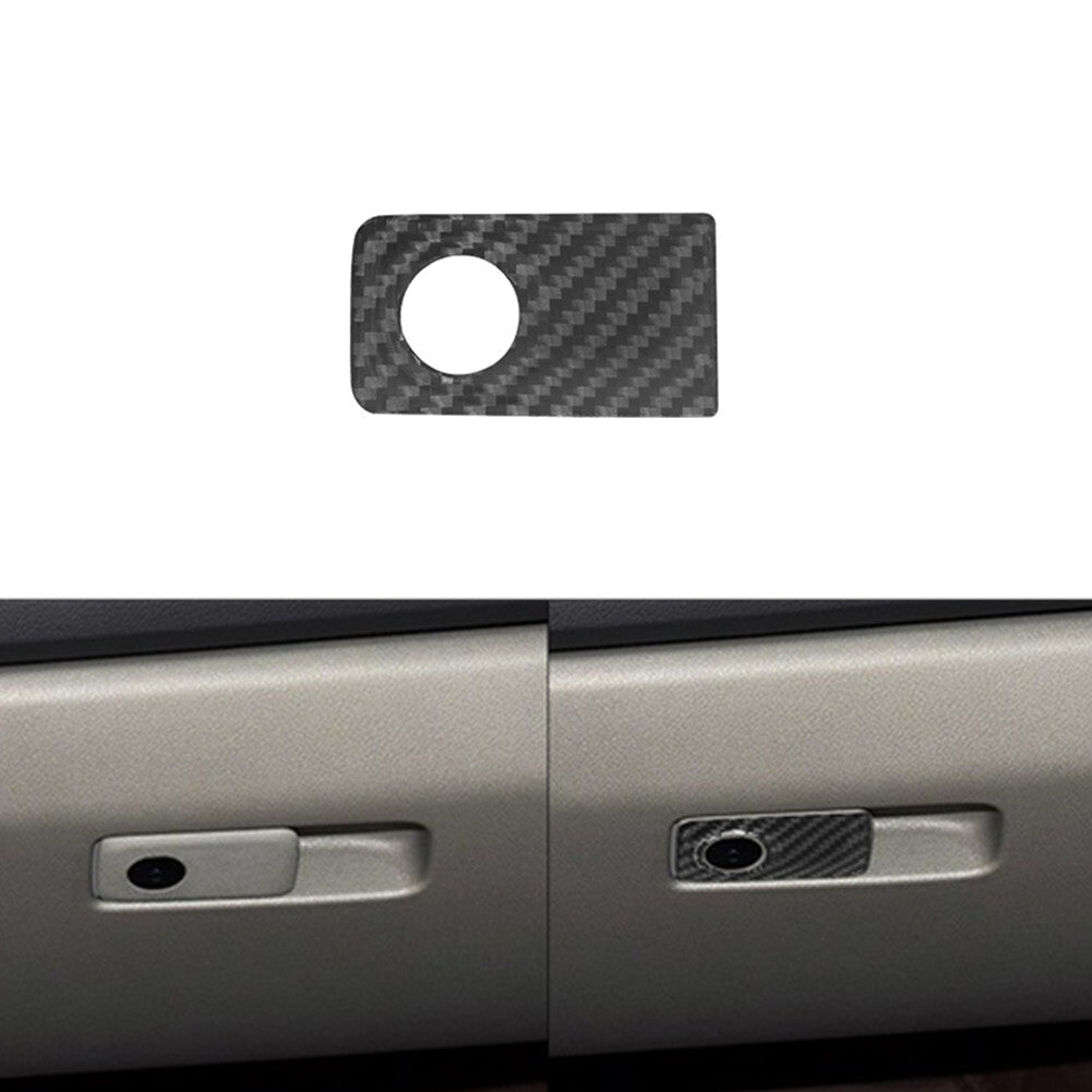 Carbon Fiber Passenger Glove Box Lower Latch Trim Cover for KIA Sedona 2015-2016