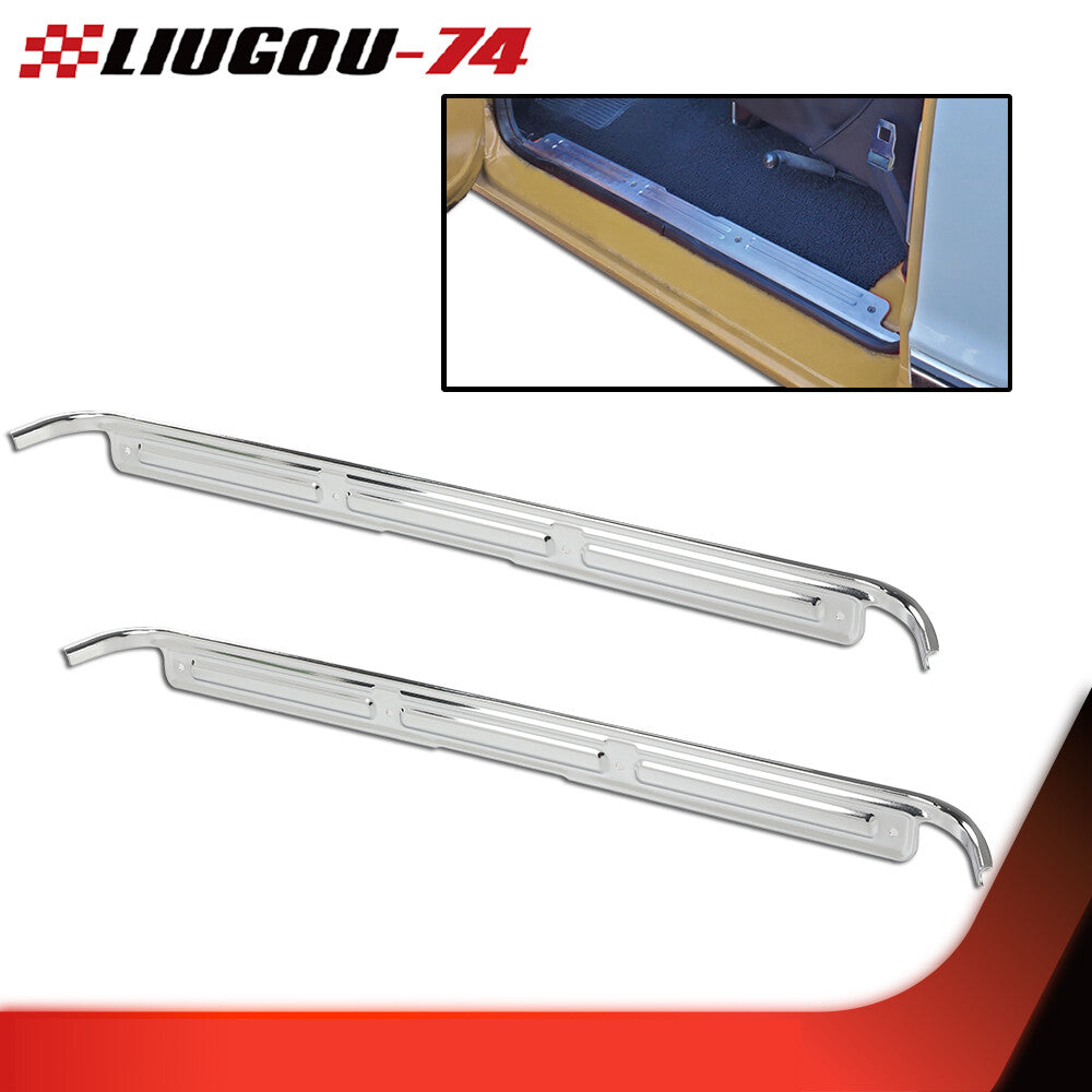 Suitable for 1967-1972 for Chevrolet C10 for GMC trucks, chrome door and window panels with hardware, 1 pair.