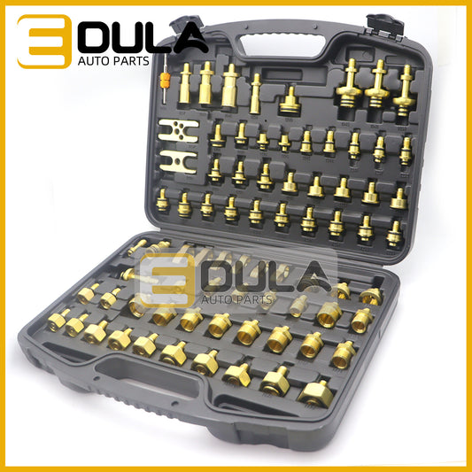 Automatic universal leak test adapter leak detection and repair tool applicable to 90% of automobiles