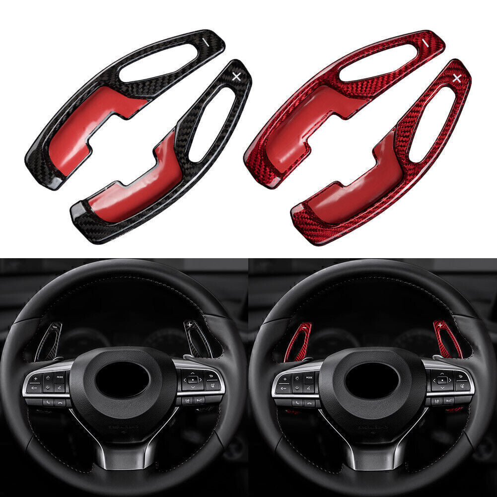 for LEXUS GS250 ES250 RX250 RX 2x Carbon Fiber Car Steering Wheel Shift Paddle