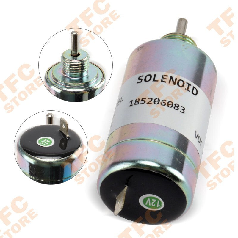 New Fuel Shut Off Solenoid 185206085 for Perkins 100 Series Engine Shibaura 12V