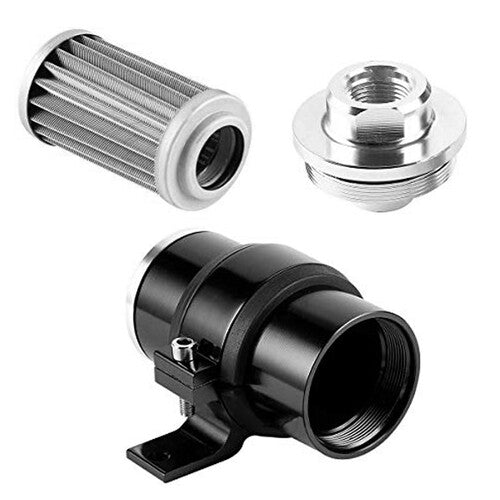50mm air filter, 100m cleanable direct-discharge fuel filter separator, 6/8/10AN adapter