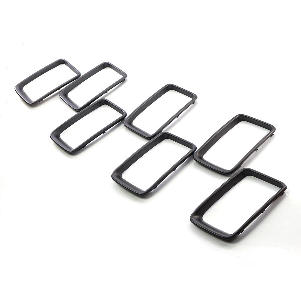 Front Bumper Center Mesh Grille Cover Trim Fit for Jeep Grand Cherokee 14-16