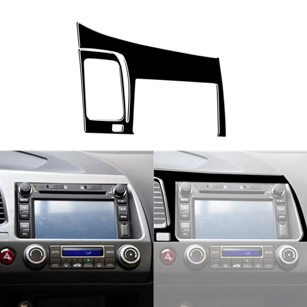 Piano Black Interior Navigation panel Cover Trim for Honda for Civic 8th 2006-2011