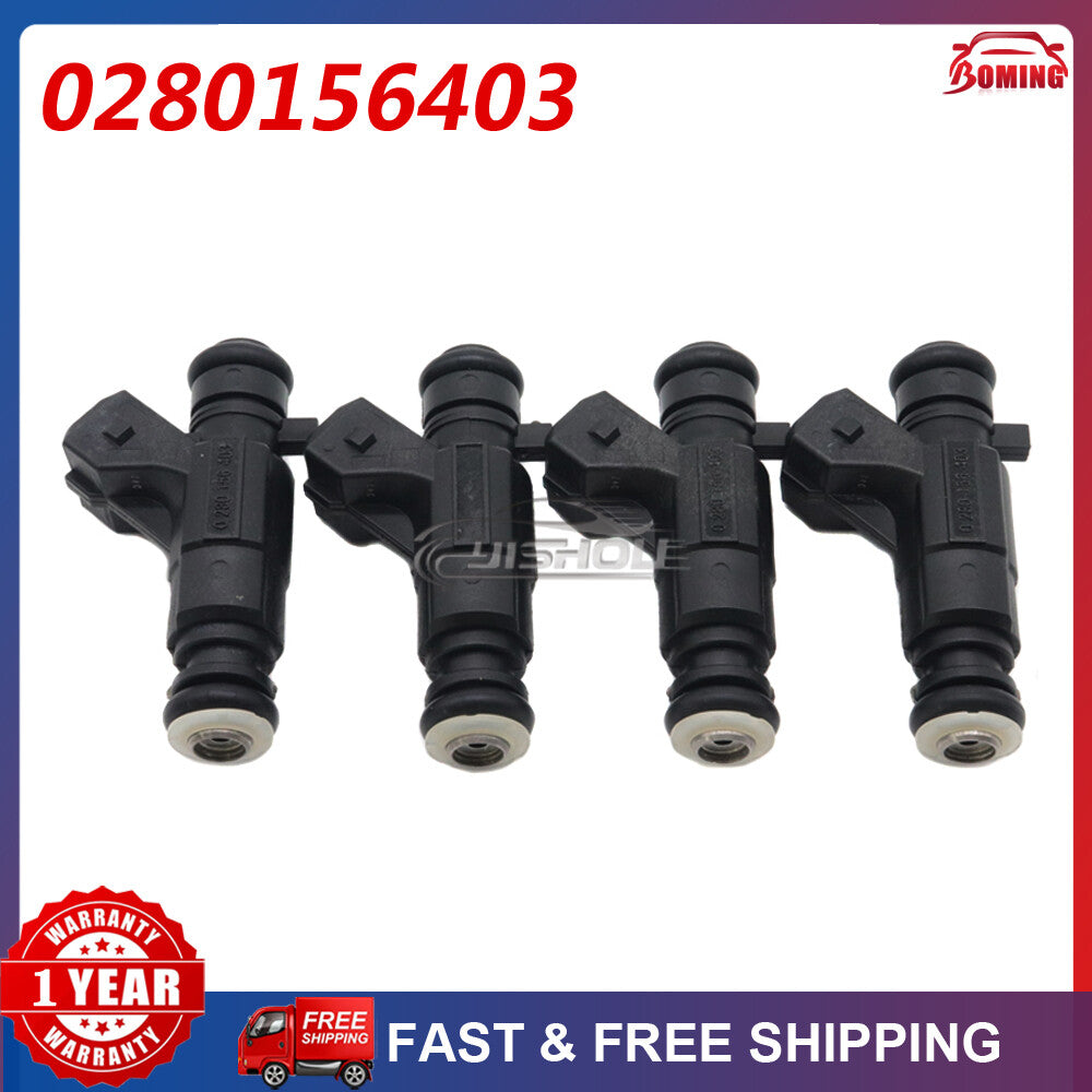 for VW for Golf Polo Fox Voyage Flex 1.6L 4pcs 032906031R 0280156403 Fuel Injectors