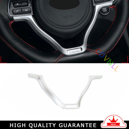 Inner Steering Wheel U Type Cover Trim Fit for Kia Sportage 2017-20 Matte Silver