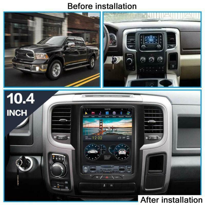 Android 9.0 For 2012-2018 for Dodge for RAM 1500 Stereo Radio GPS NAVIGATION 10.4 WiFi