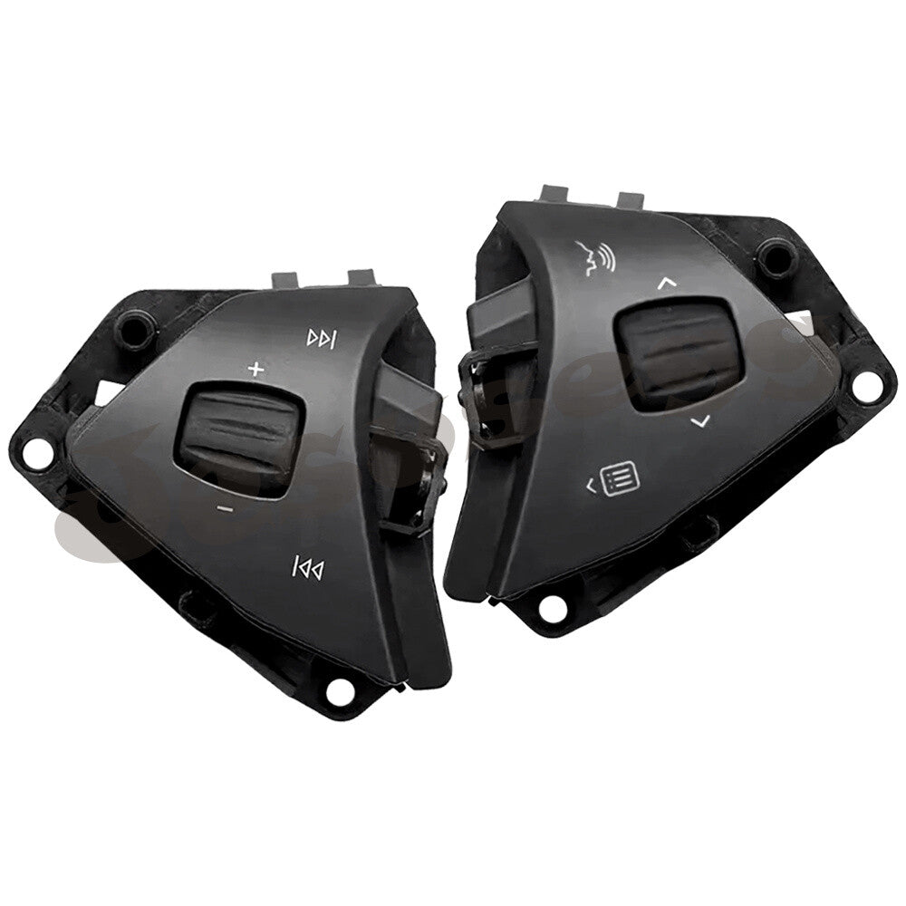 1 Pair Steering Wheel Control Buttons Black Fits For 2016 - 2021 for Tesla for Model S X
