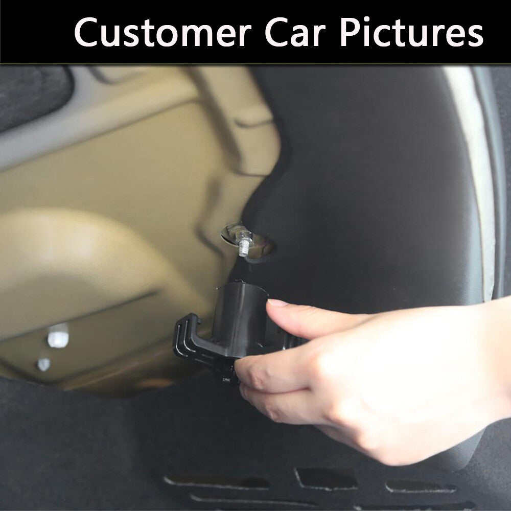 Car Cargo Rear Trunk Hook Holder Shopping Bag Hanger for Tesla Model 3 Black