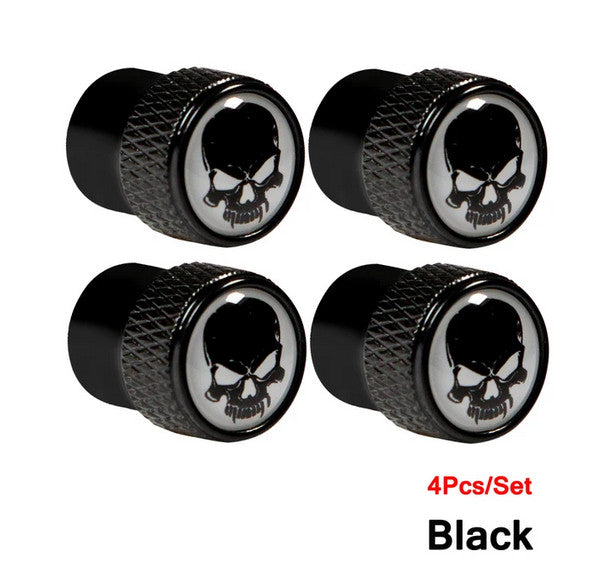 4-piece car tire valve cover rod air dust cover blue bomb for Honda for Suzuki