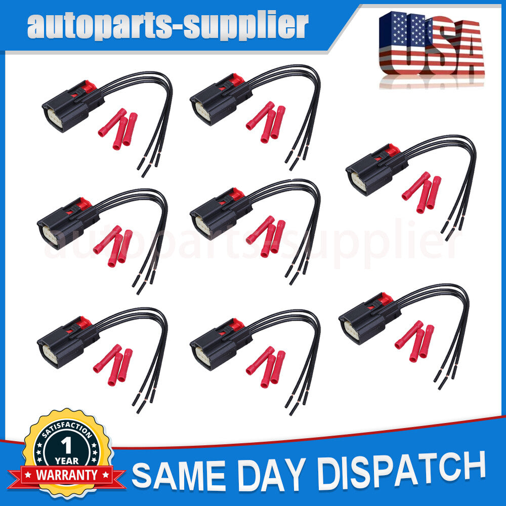 8-Piece Ignition Coil Connector Plug 9U2Z14S411EA for Ford Flex F150 Explorer Edge