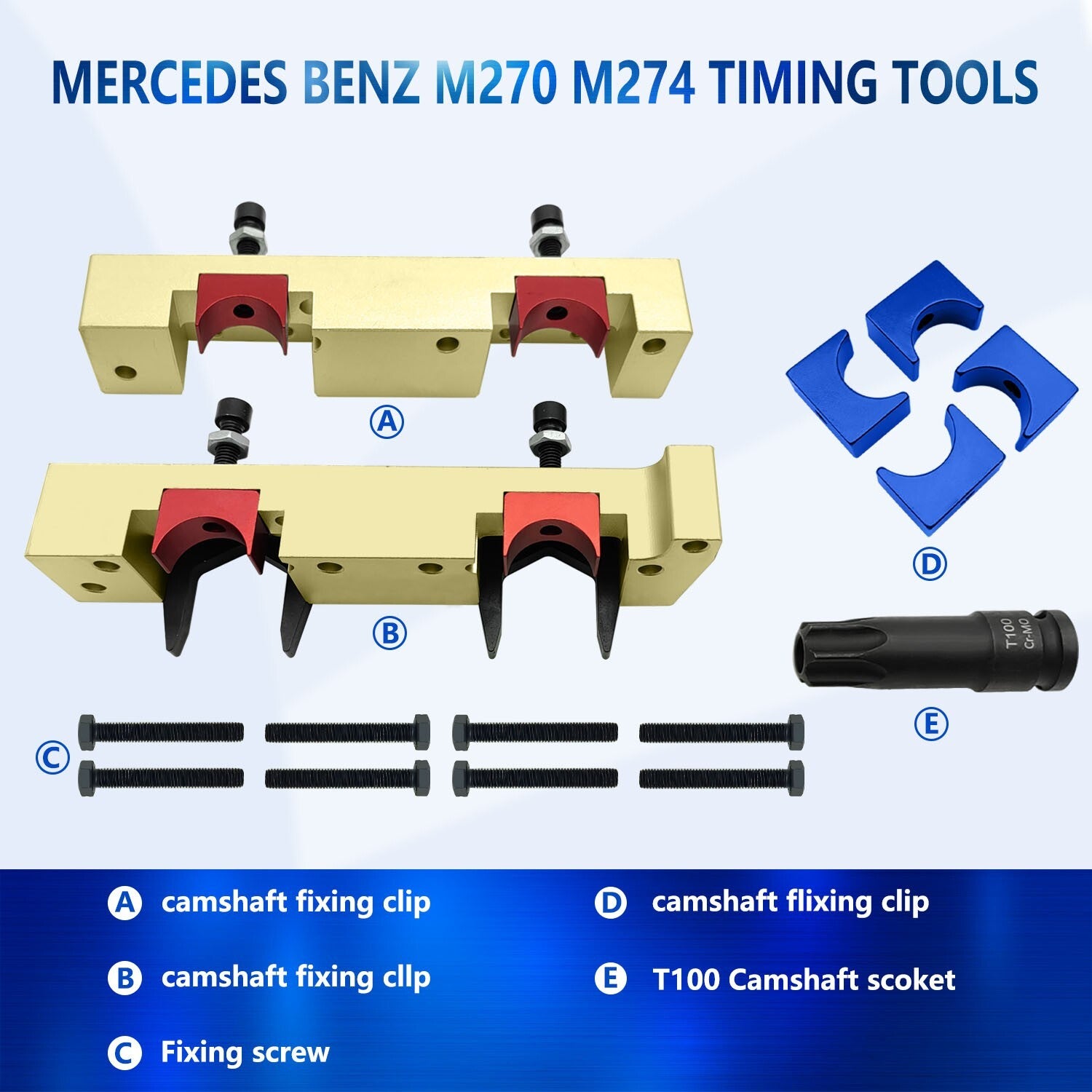 ZKTOOL Engine Camshaft Timing Tool for Mercedes-Benz M133 M260 M270 M274