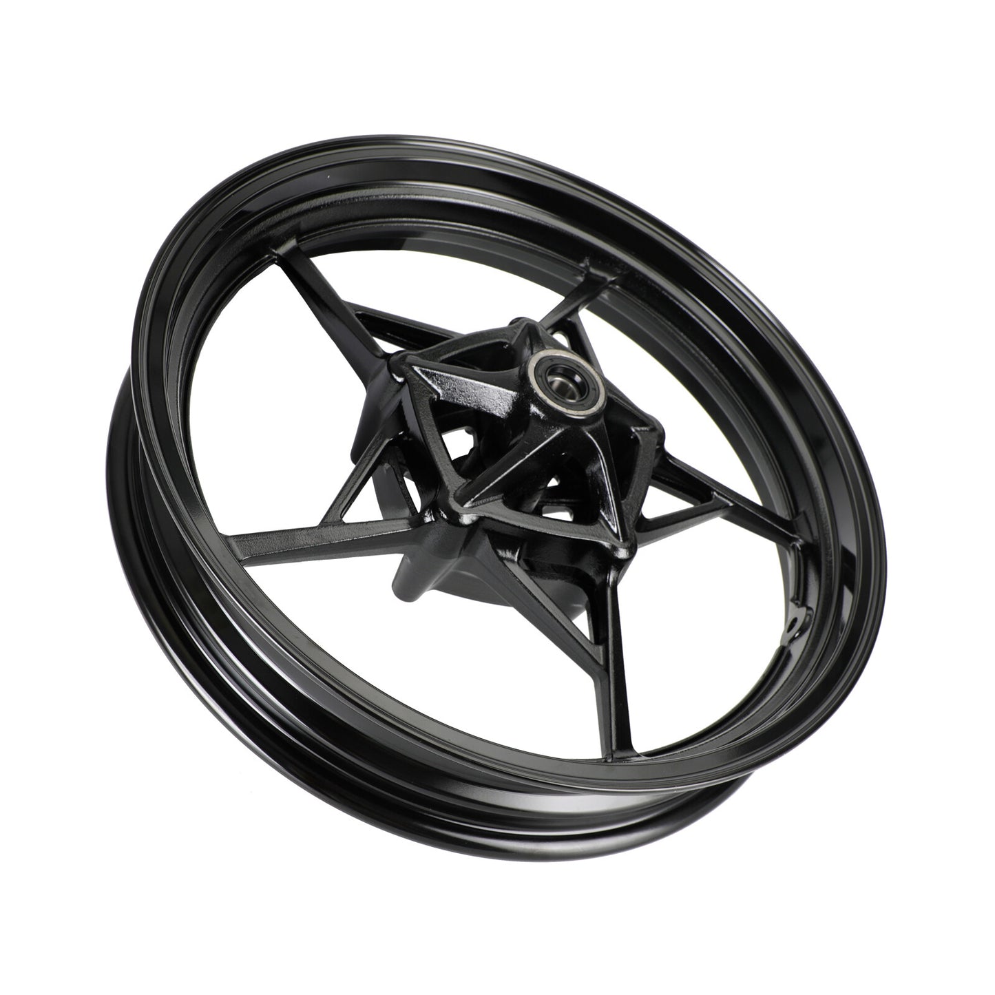 Glossy Black Front Wheel Rim Replace for Kawasaki 2018-2023 Z400 EX400 400