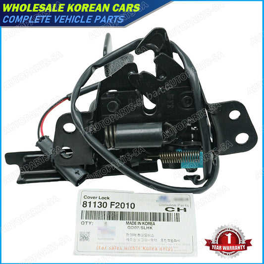 Range hood latch assembly 81130F2010, suitable for 2017-2018 for Hyundai for Elantra 2.0L, new.