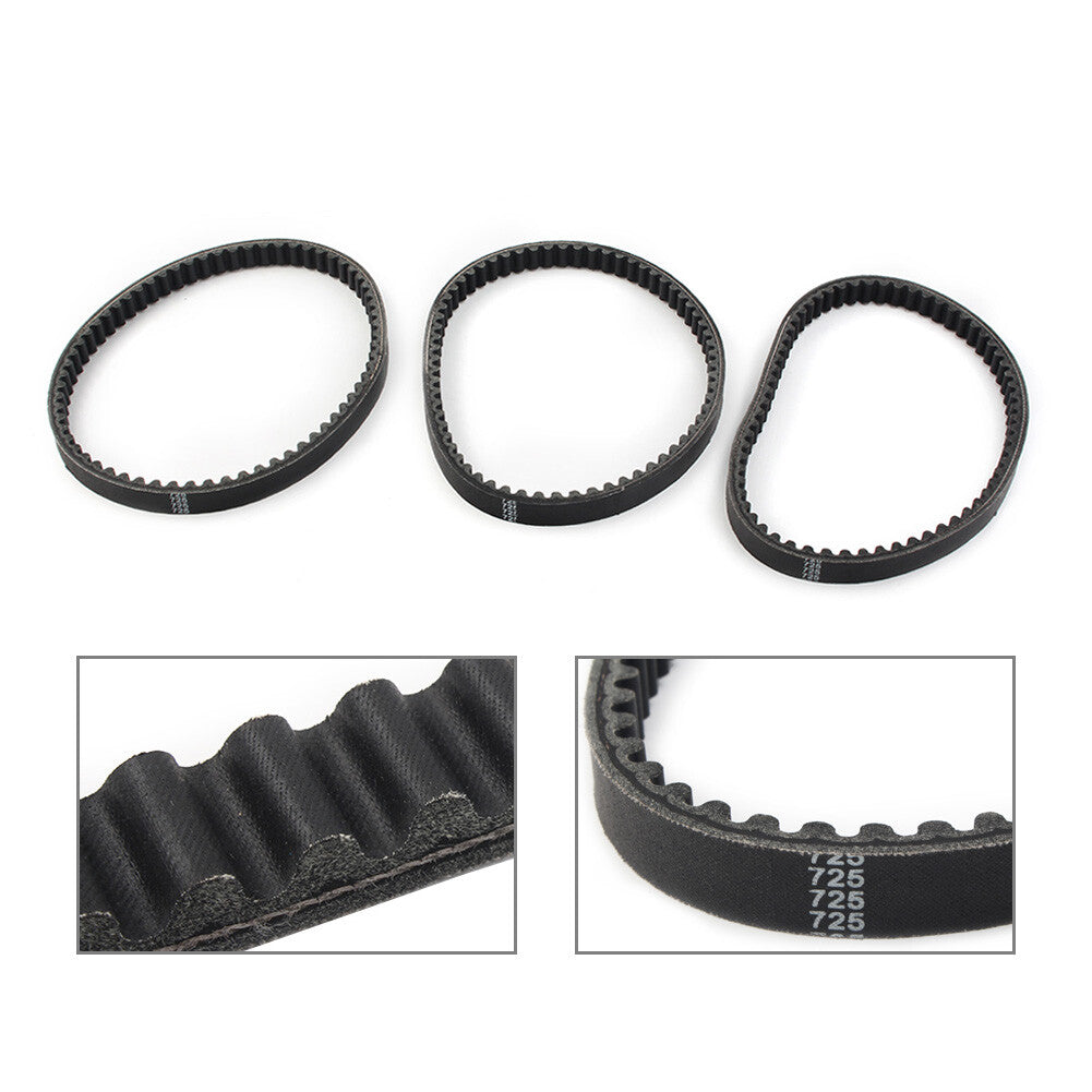 3 Pcs Go Kart Drive Belt 725 For 30 Series Torque Converter Belts 9100-018-725