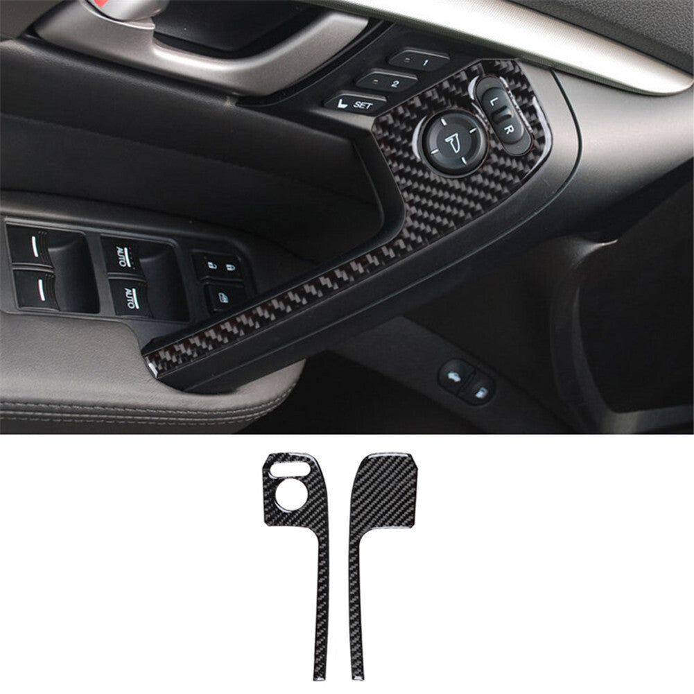 Front Door Handle Panel Cover Sticker Carbon Fiber Trim for ACURA TL 2009-2014