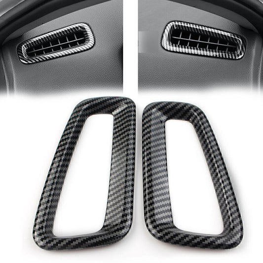 Fit for Honda for Civic 11th 2022 Up Carbon Fiber Inner Dash Side Air Vent Outlet Cover