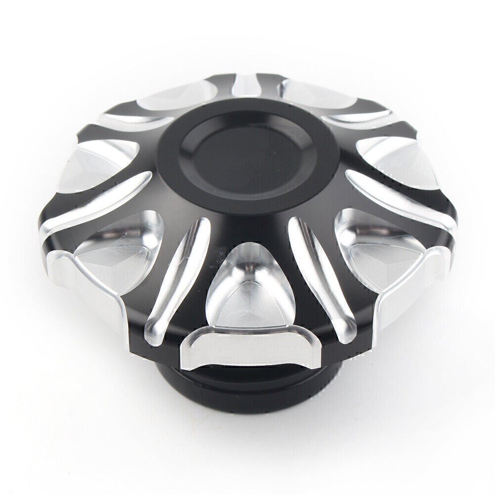 ?ldeckel Tankdeckel Schwarz f¨¹r for Harley Dyna for Davidson 1991-2017 FXD Mid-Control