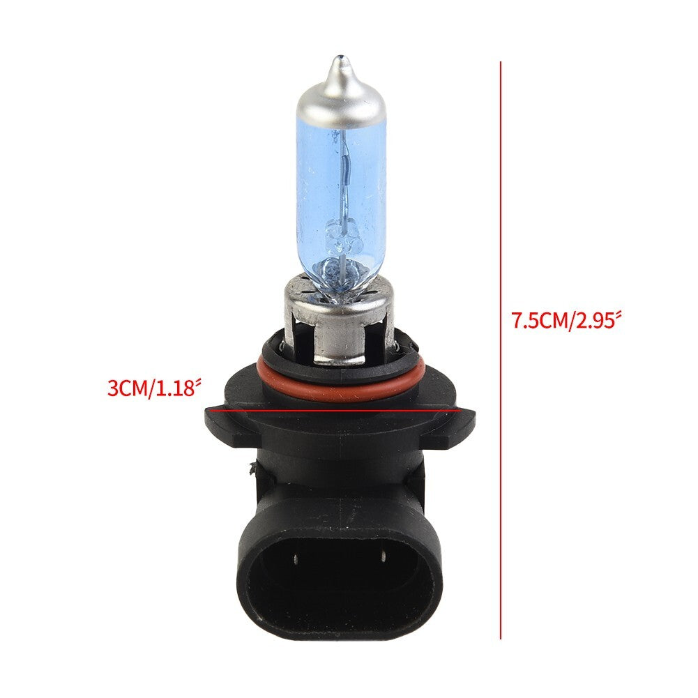 Car headlight bulb, 9005 HB3 100W white bright halogen bulb 12V 6000K
