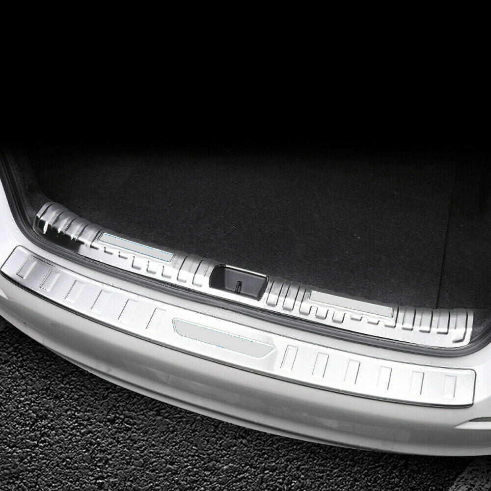 for Honda for Civic 2022-23 Silver Steel Rear Guard Trunk Plate Sill Protector Cover