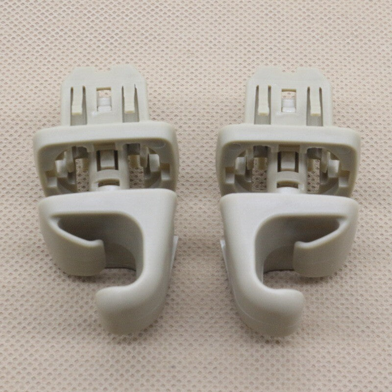 2-Pack Beige Sun Visor Clips 74348-33040-E0 Suitable for Toyota for Camry (07-11) and for Corolla (2008-13)