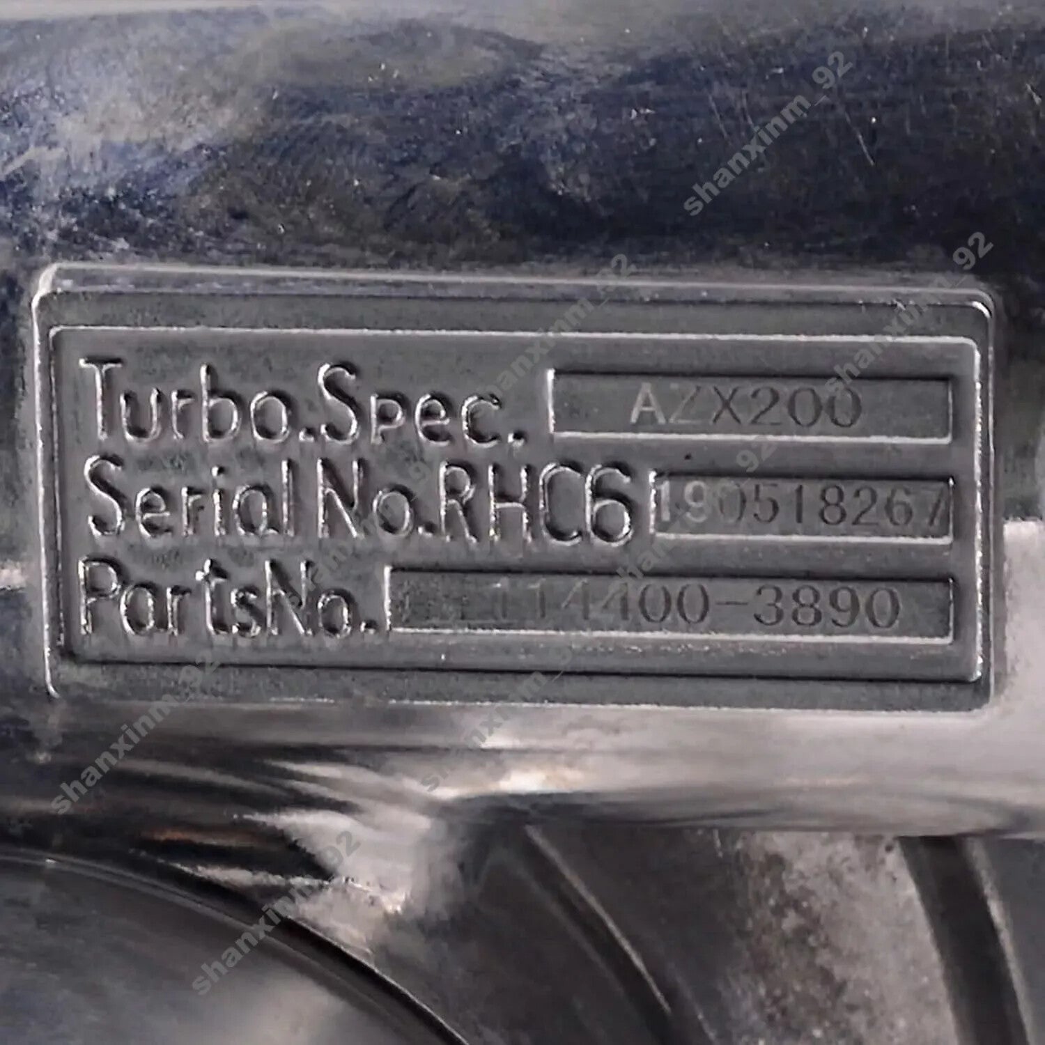 Turbocharger Turbo 114400-3890 for Isuzu 6BG1T Engine Hitachi ZAX200 Excavator