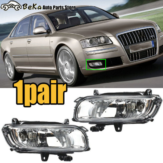 Halogen fog lights for left and right front bumpers of 2008-2010 for Audi for A8 Quattro for A8 D3.