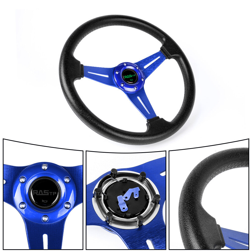 Blue Aluminum Universal for Golf Cart Steering Wheel for Yamaha EZGO Club Car