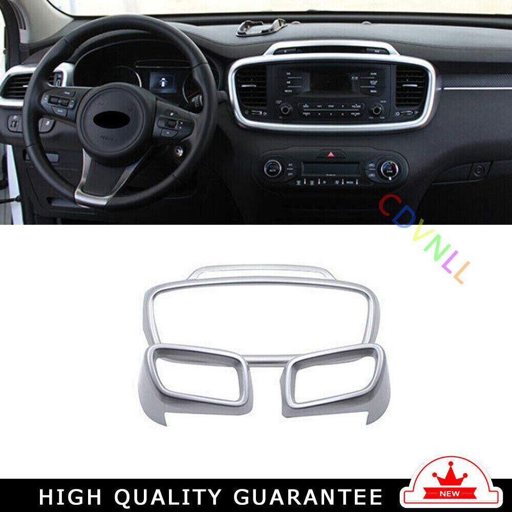 LR Middle Air Outlet Vent Cover Trim for Kia Sorento DX 2016-2020 Matte Silver