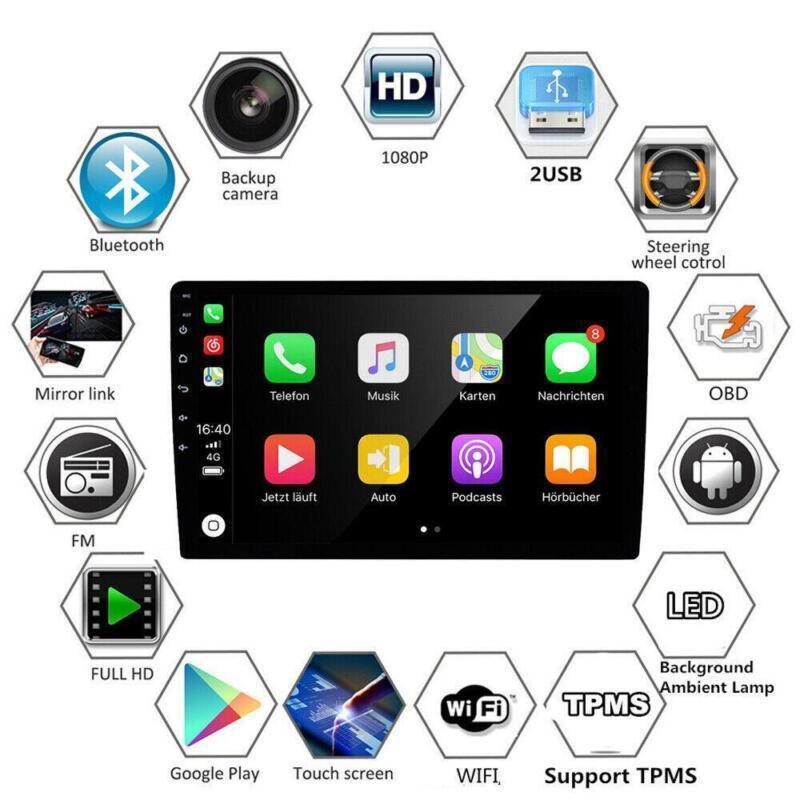 10.1 Android Car Stereo GPS Navi Carplay 32GB for Honda Accord 2003-2007