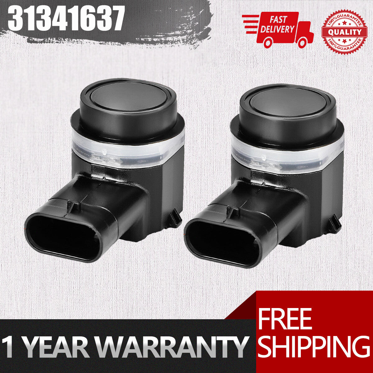 2PCS PDC Parking Sensor 31341637 for VOLVO XC60 2009 2010 2011 2012 2013-2016