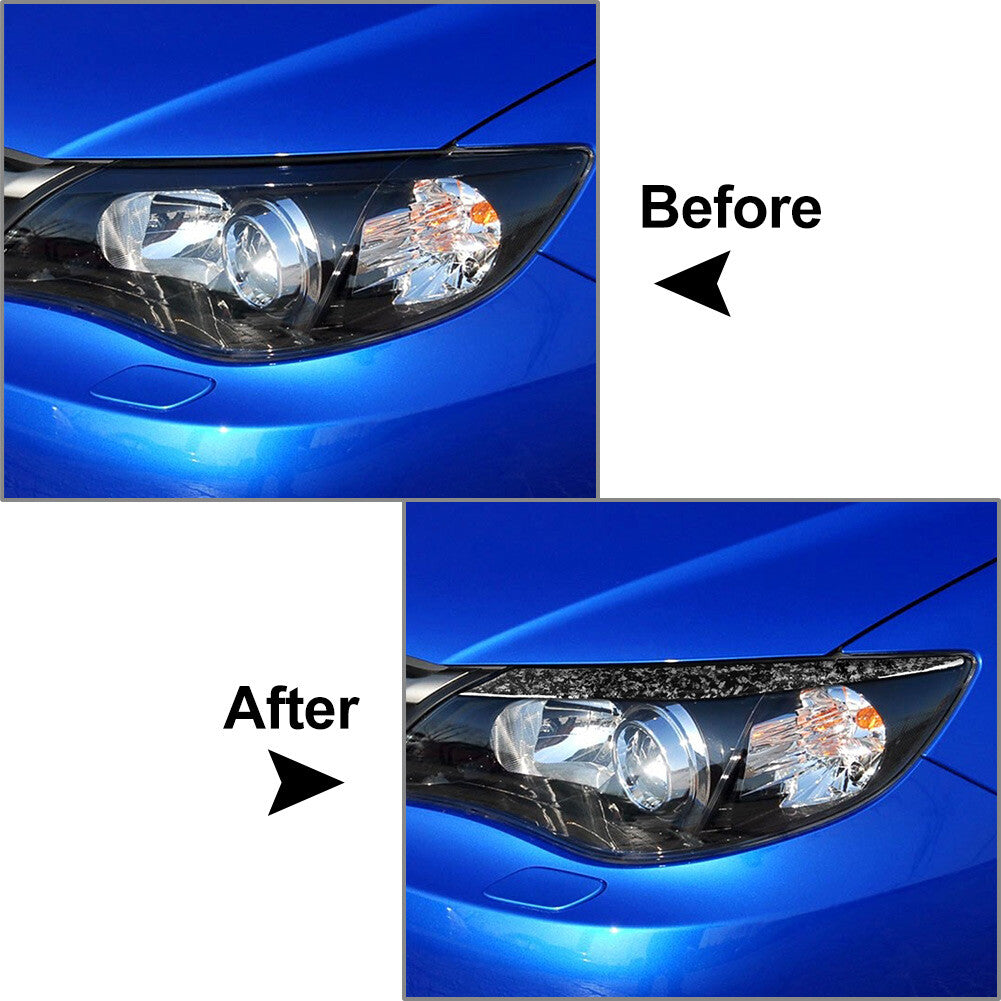 Headlight Eyebrow Eyelid Cover for Subaru Impreza WRX STi X 10th 2008-2011