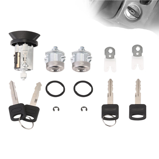 Door Lock Cylinders Set Ignition Switch with Keys For 97-07 for Ford F150/F250/F350!