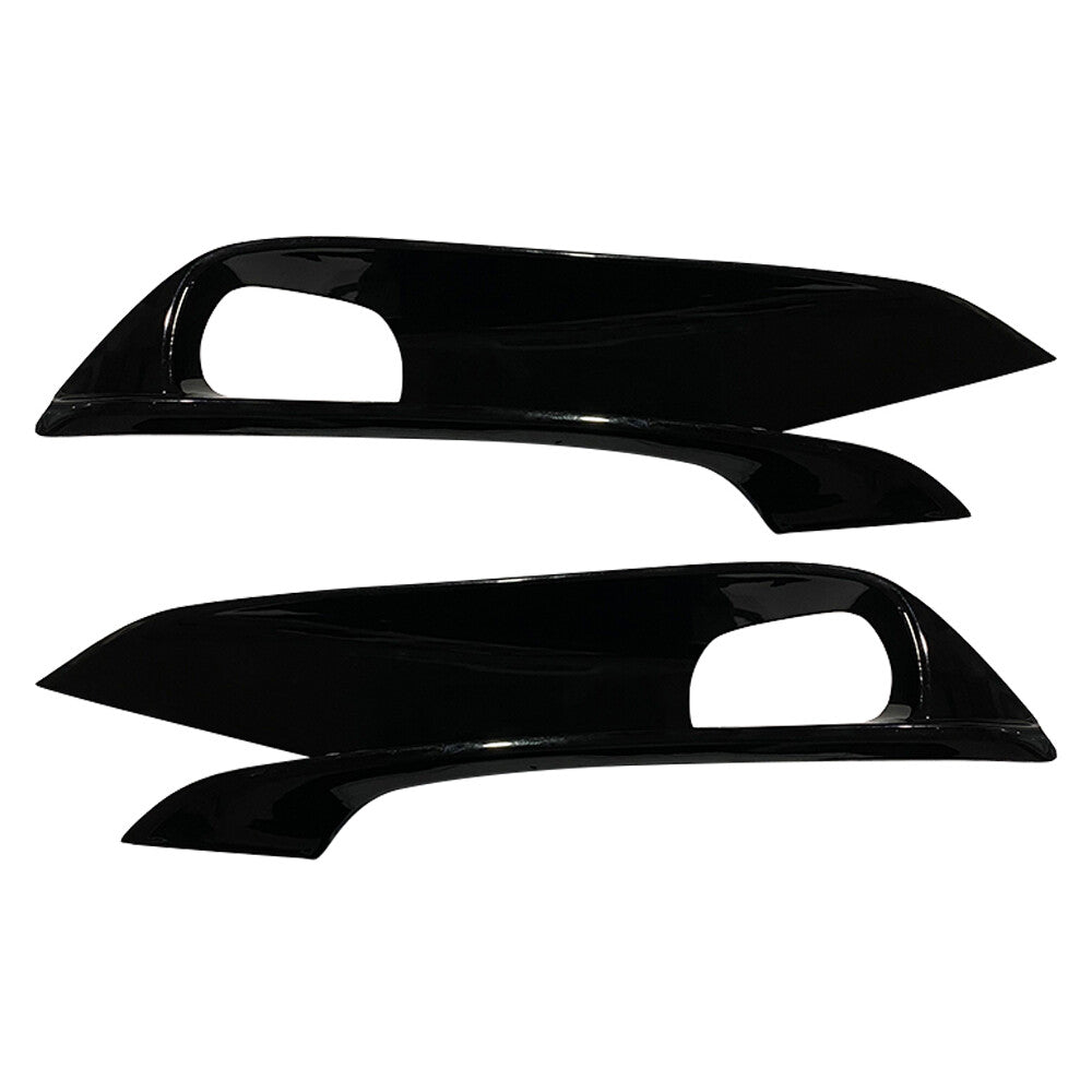 2x Bumper Foglight Bezel Cover Left+Right For 2021 for Sienna SE Gloss Black
