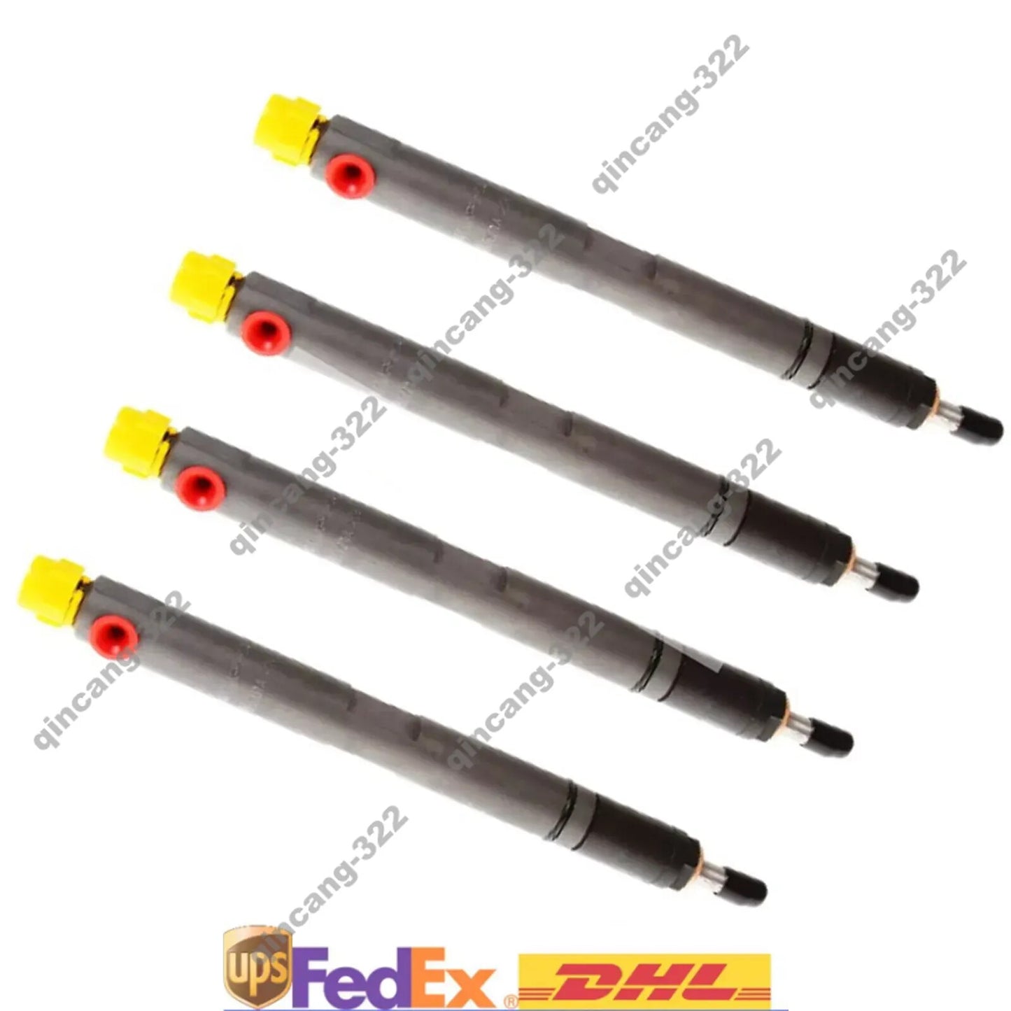 4x Fuel Injector 320/06513 320/06834 For JCB Engine 444 Backhoe Loader 3CX 4CX