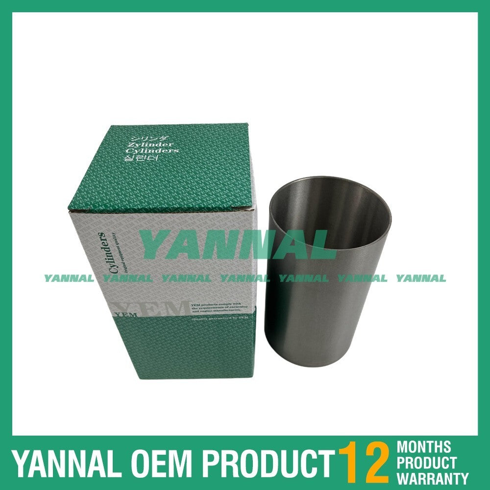 Four new 4HE1 cylinder liners for Isuzu diesel engines.