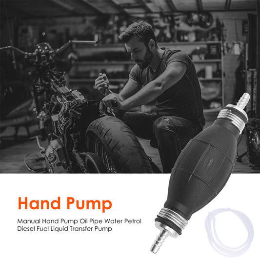 Universal Car Fuel Pump Rubber Manual Liquid oil Transfer Petrol Diesel HandTool