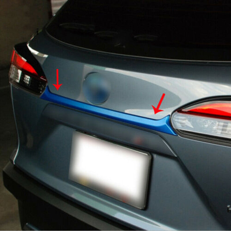 Blue Rear Trunk Tailgate Moulding Trim Strip for Toyota for Corolla Cross 2020-2023