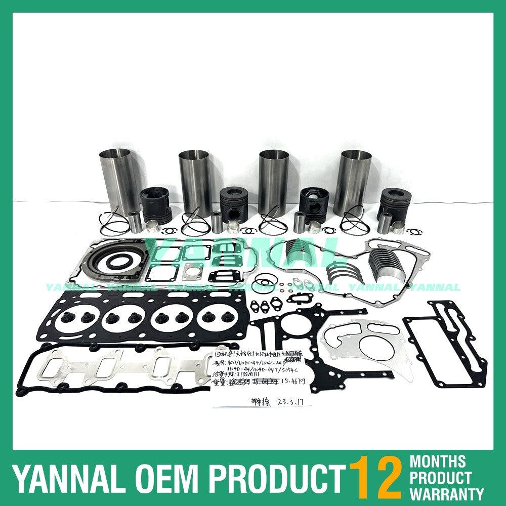 1104C-E44TA 3135M111 Engine Retrofit Kit with Full Set of Shims and Bearings for Perkins