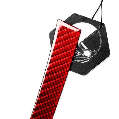 for Honda Accord 2014-17 Red Carbon Fiber for Co -Pilot Dashboard Strip Cover Trim
